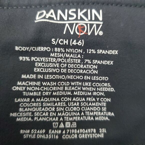 Danskin Womens Fitted Capri Pants Small Workout Athletic Yoga Gray Leggings - Picture 8 of 8